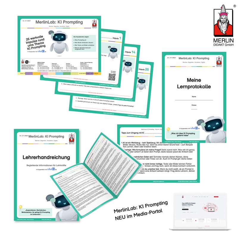 MerlinLab: KI Prompting Produkt-Lizenz MERLIN Didakt & Scoleo®