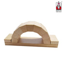 Steinbogenbrücke aus Holz Lernmaterial Da Vinci