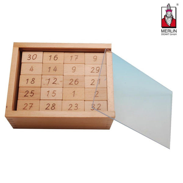 Zahlenmauer in Holzbox Lernmaterial Forchtenberger Puzzle & Spiele